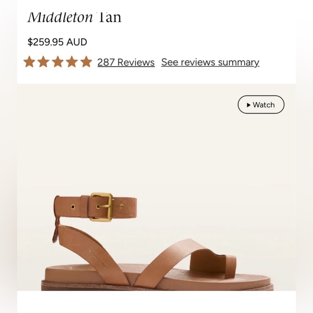 Frankie4 Middleton tan sandals